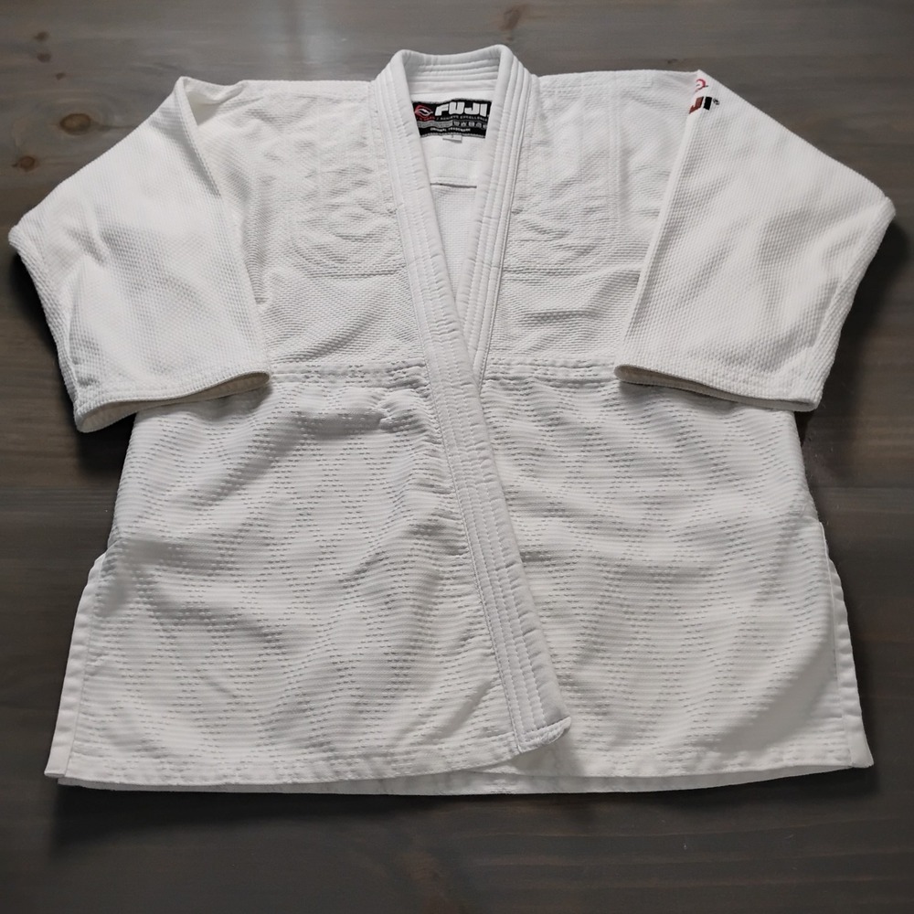 FUJI Gi White Martial Arts Kimono Top Size 3 Jiu Jitsu MMA Karate No Belt